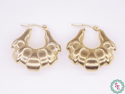 ACERO DORADO CANDONGA FORMA CONCHA 30MM