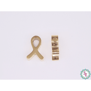 ACERO DORADO SIMBOLO LAZO TERMINAL 12*8MM 