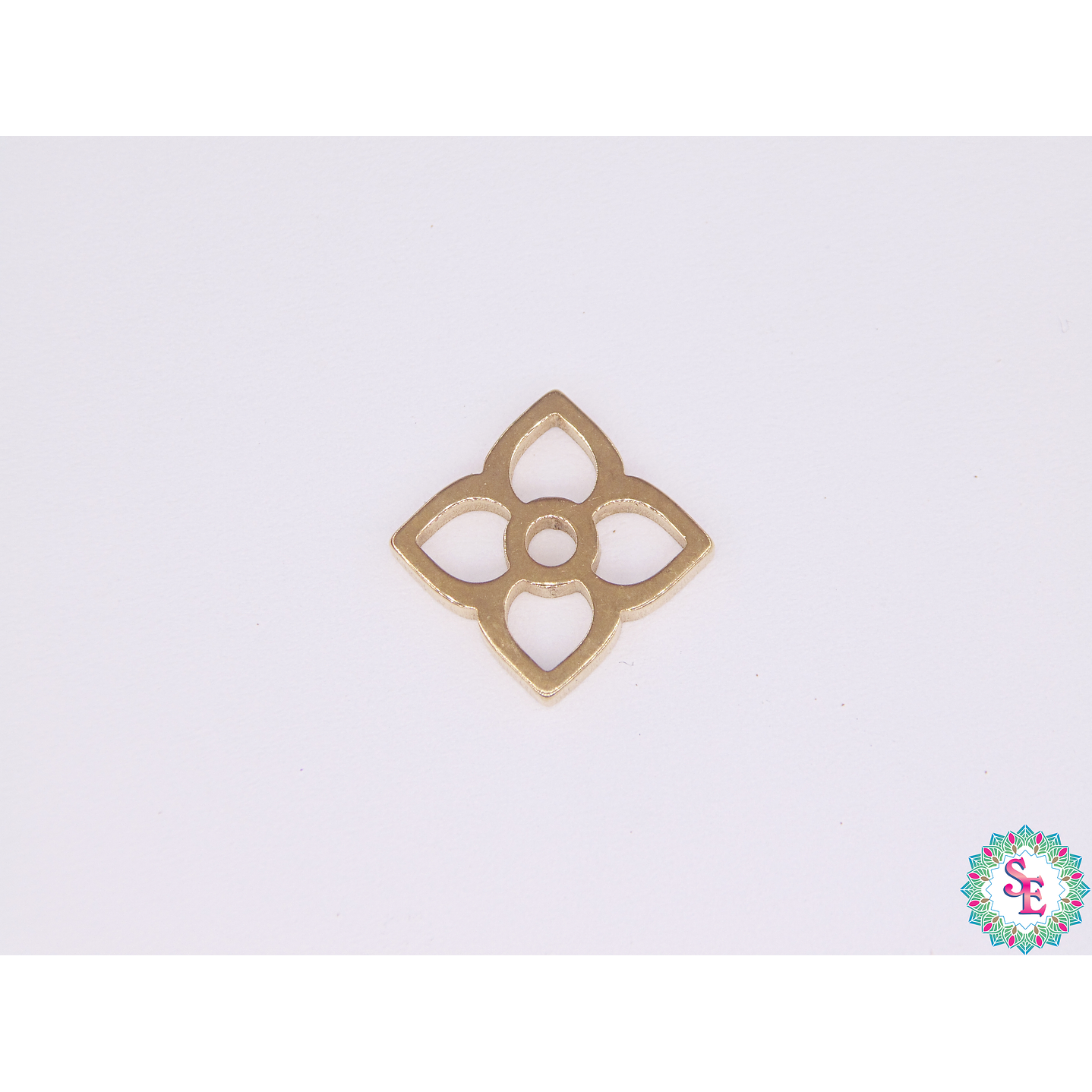 ACERO DORADO FLOR 13*13MM 1