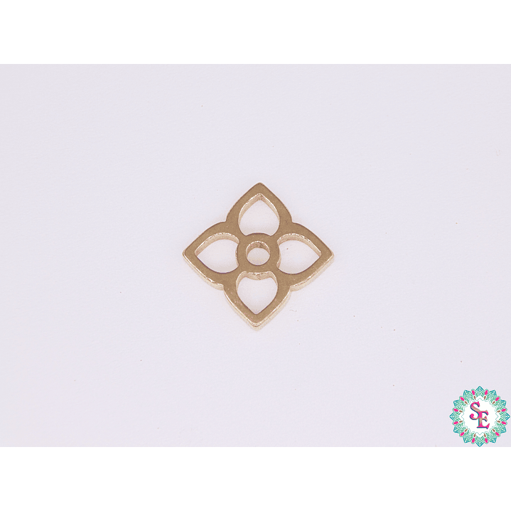 ACERO DORADO FLOR 13*13MM 1