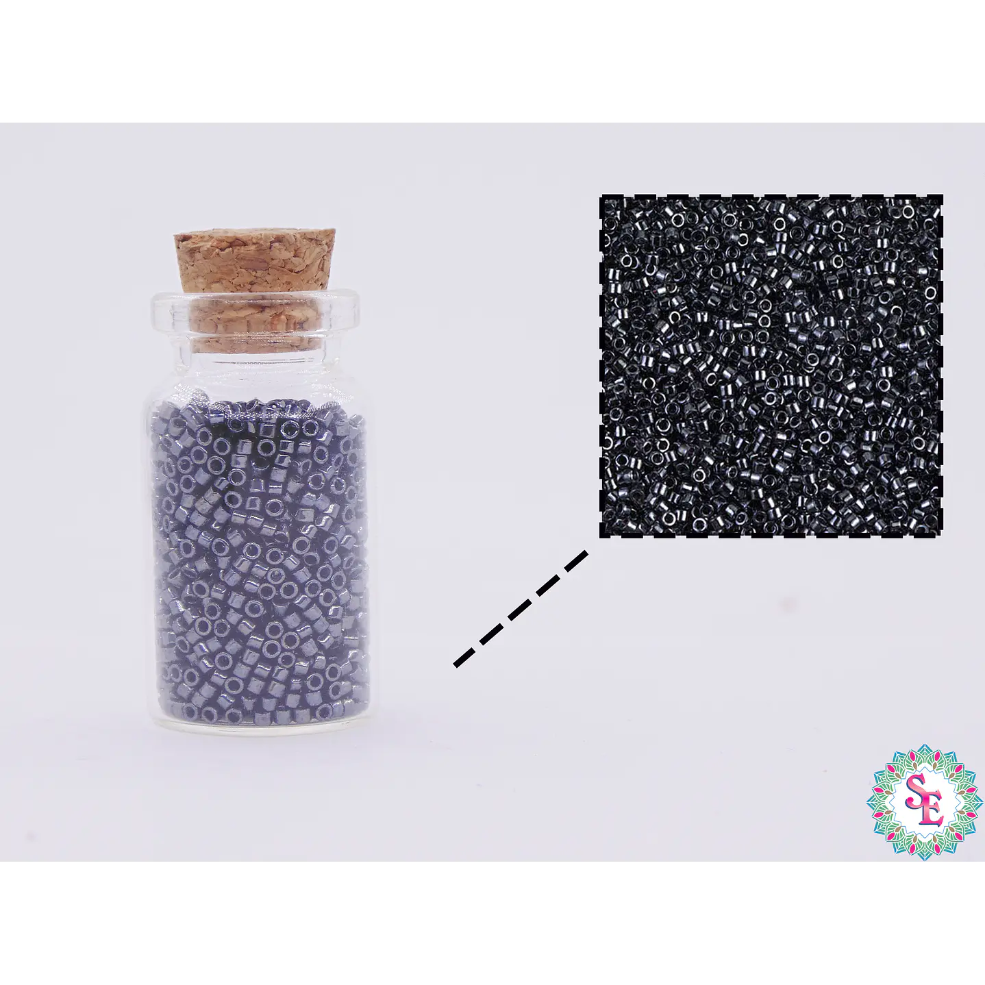 MIYUKI DELICA 11/0 GUNMETAL DB0001 X 10 GRAMOS  2