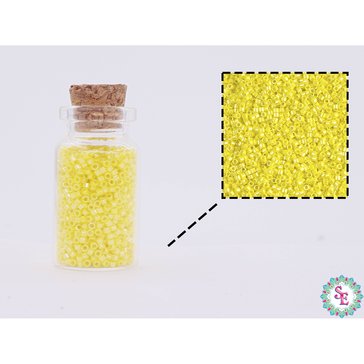 MIYUKI DELICA 11/0 OPAQUE YELLOW AB DB0160 X 10 GRAMS 2