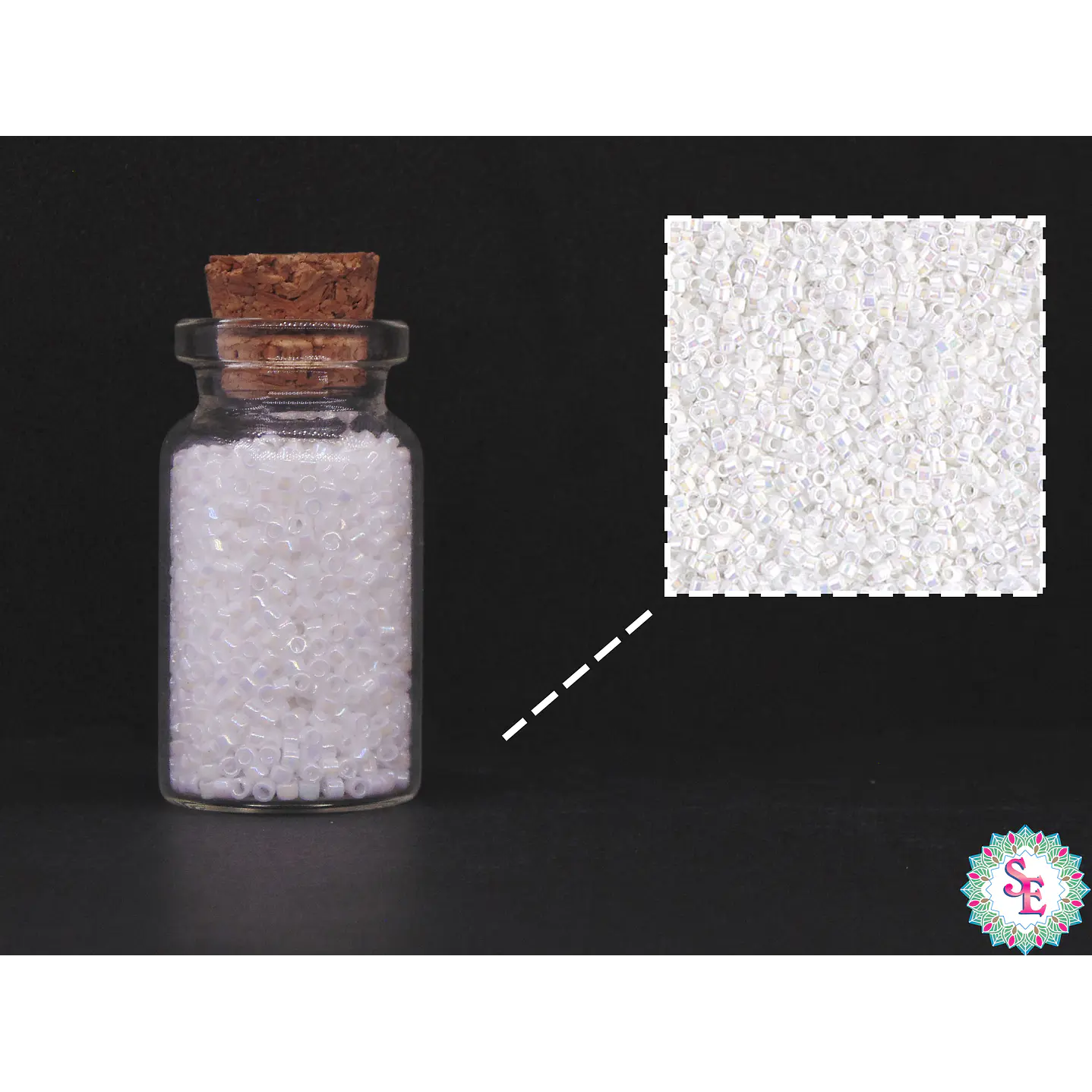 MIYUKI DELICA 11/0 WHITE PEARL DB0202 X 10 GRAMOS  2