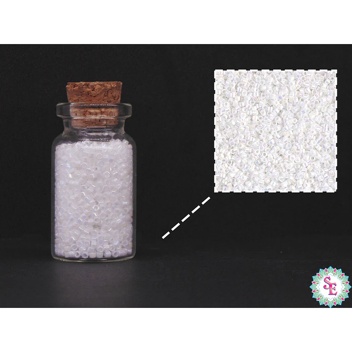 MIYUKI DELICA 11/0 WHITE PEARL DB0202 X 10 GRAMOS  2