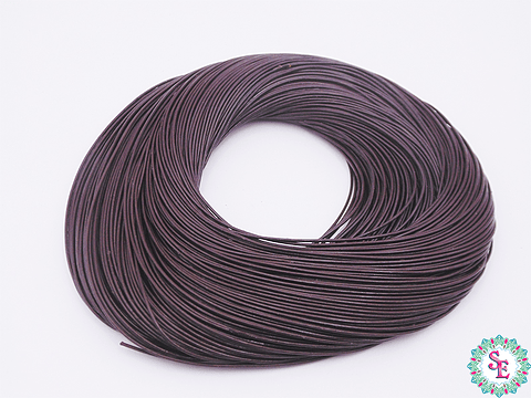 CUERO DE VACA REDONDO CAFE 1.0MM  