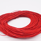 CUERO DE VACA REDONDO ROJO 1.0MM  - Miniatura 2