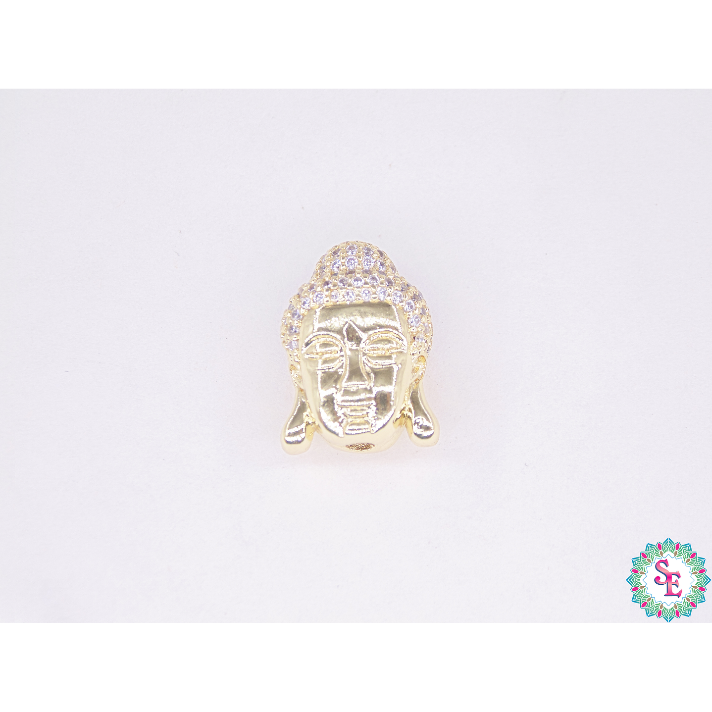 RODIO DORADO BUDA 15*11MM CIRCON BLANCO 1