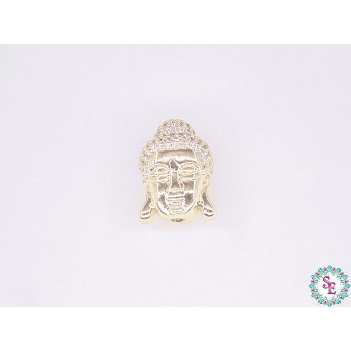 RODIO DORADO BUDA 15*11MM CIRCON BLANCO 1