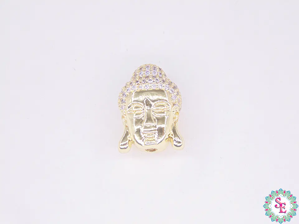 RODIO DORADO BUDA 15*11MM CIRCON BLANCO 1