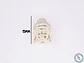 RODIO DORADO BUDA 15*11MM CIRCON BLANCO - Miniatura 2