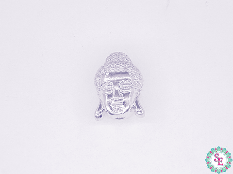 RODIO PLATEADO BUDA 15*11MM CIRCON BLANCO