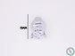 RODIO PLATEADO BUDA 15*11MM CIRCON BLANCO - Miniatura 2
