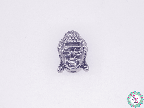 RODIO NEGRO BUDA 15*11MM CIRCON BLANCO