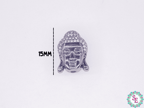 RODIO NEGRO BUDA 15*11MM CIRCON BLANCO