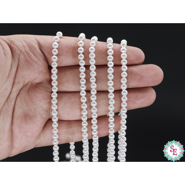 PERLA  CHELL # 4MM BLANCA  2
