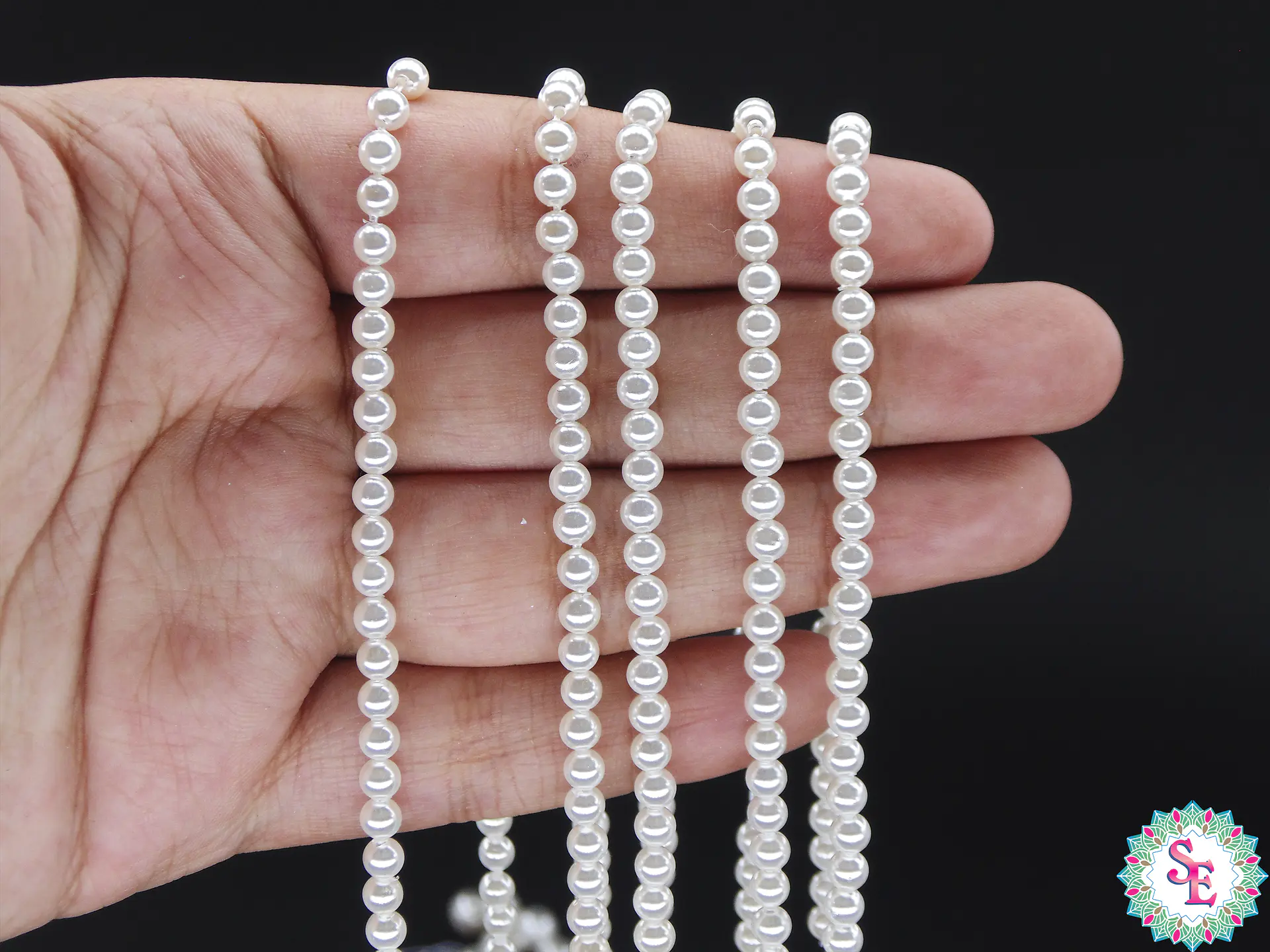 PERLA  CHELL # 4MM BLANCA  2