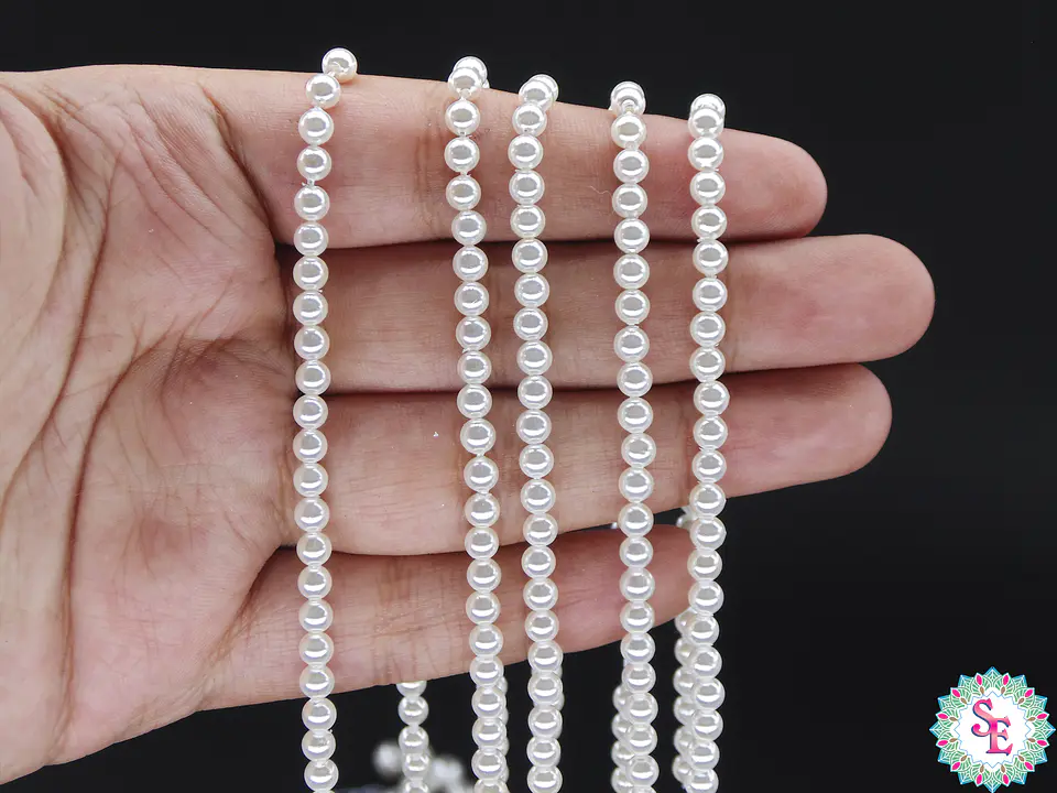 PERLA  CHELL # 4MM BLANCA  2