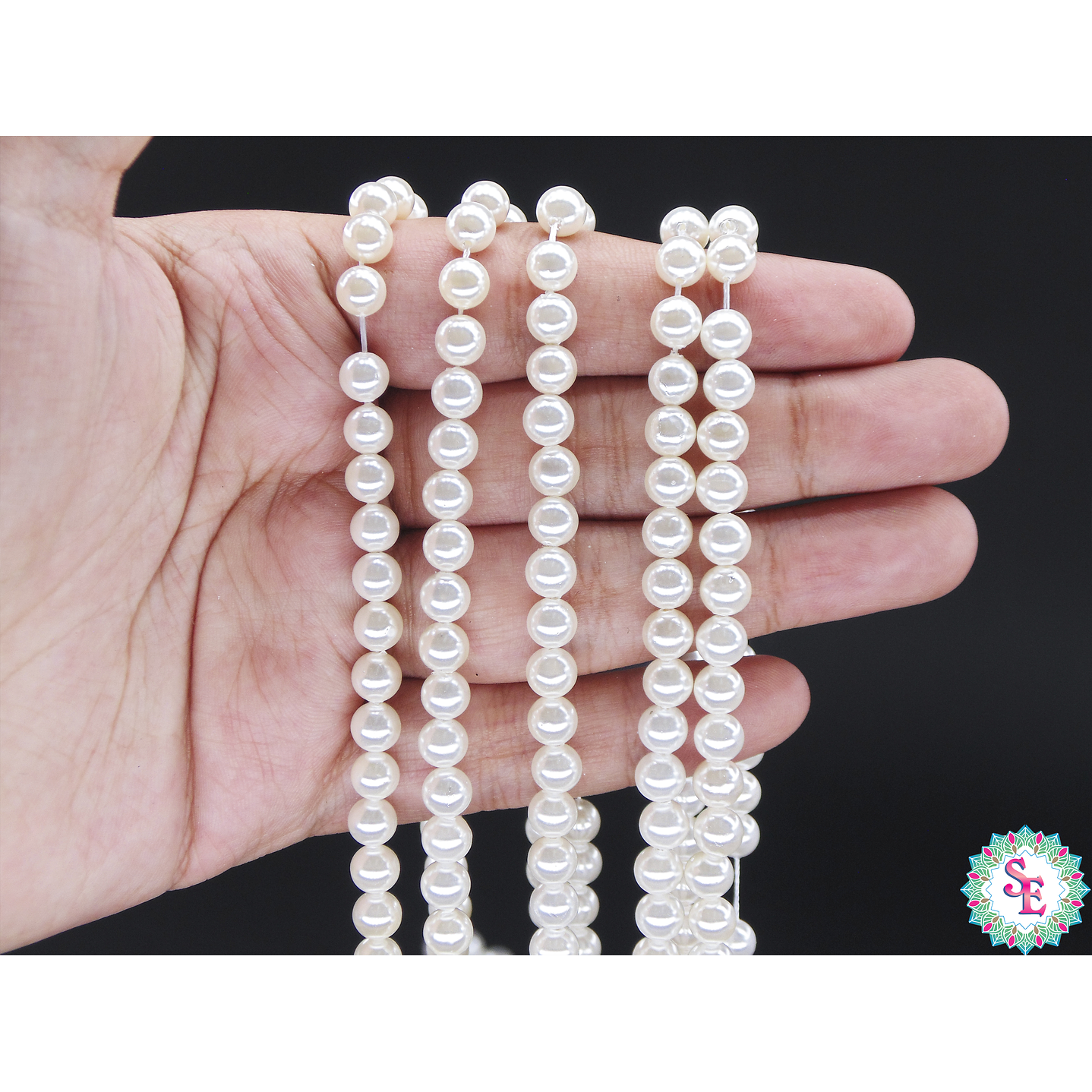 PERLA  CHELI # 6MM BLANCA  2