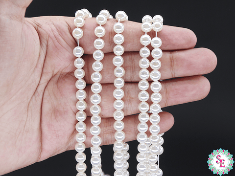 PERLA  CHELI # 6MM BLANCA 
