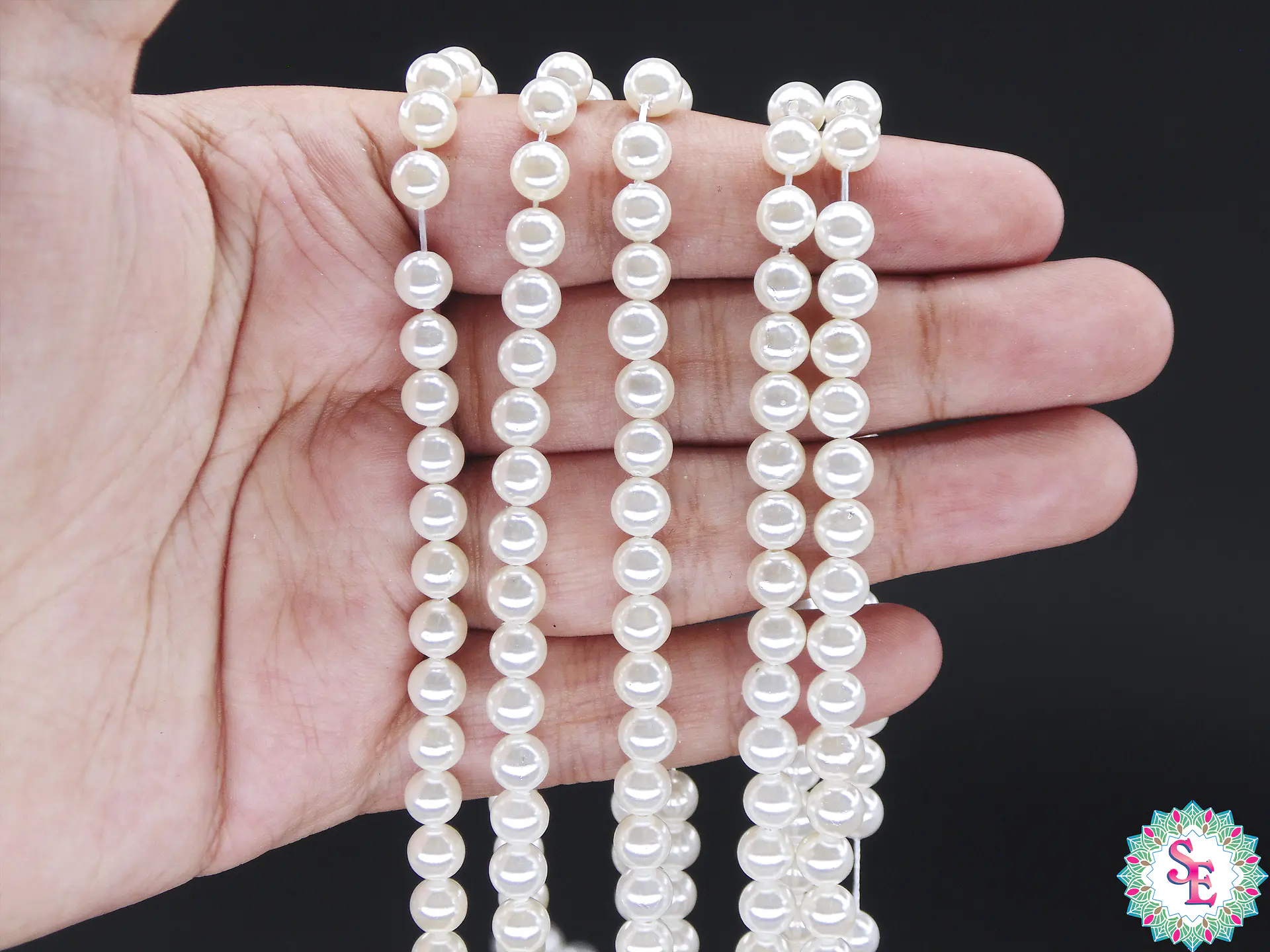 PERLA  CHELI # 6MM BLANCA  2