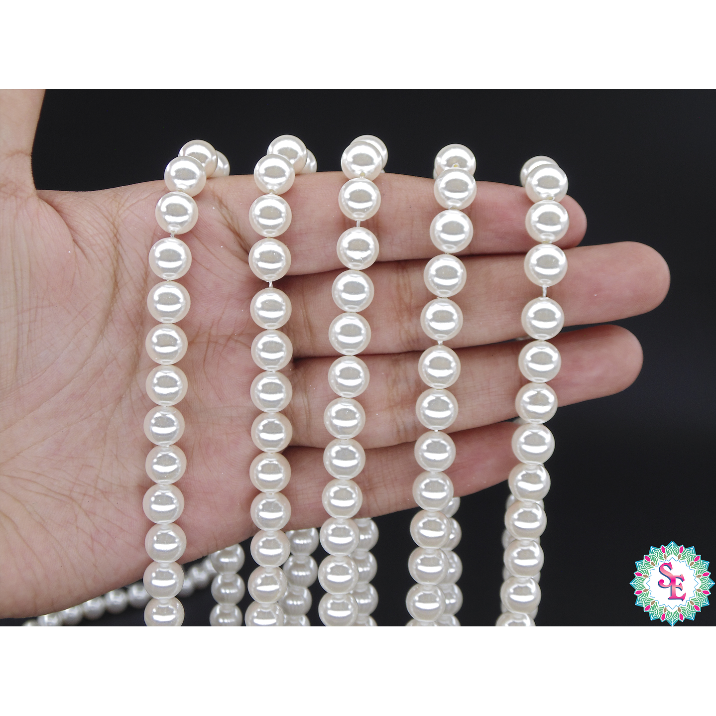 PERLA  CHELL # 8MM BLANCA  2