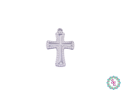 ACERO PLATEADO CRUZ MACIZA 18*12MM  