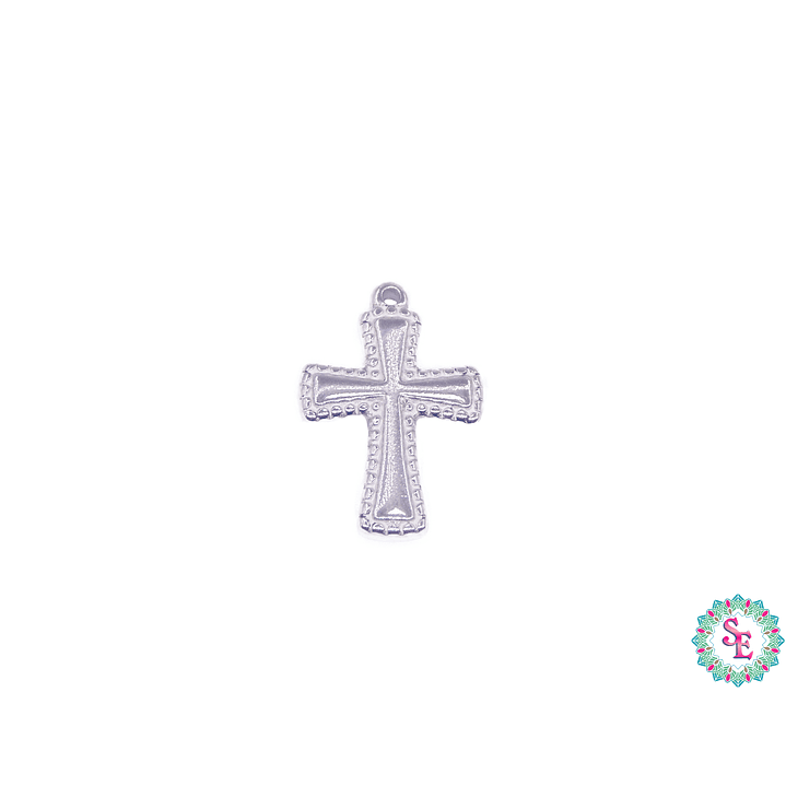 ACERO PLATEADO CRUZ MACIZA 18*12MM   1