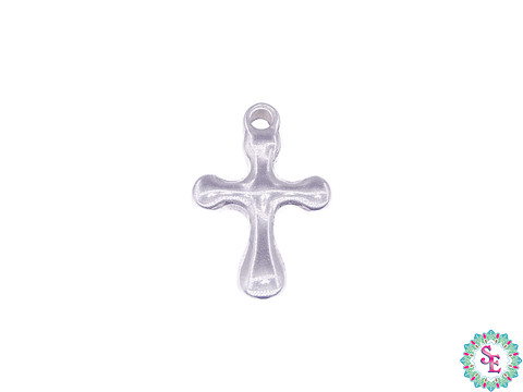 ACERO PLATEADO CRUZMACIZA REDONDA GORDA 21*14MM