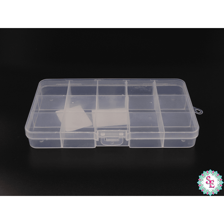 CAJA PLASTICA TRANSPARENTE 17*9MM 15 COMPARTIMIENTOS  1
