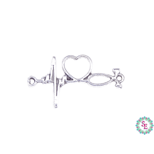 SAMAK PLATEADA CENTRO SIGNO 188 VIDA CORAZON  30MM