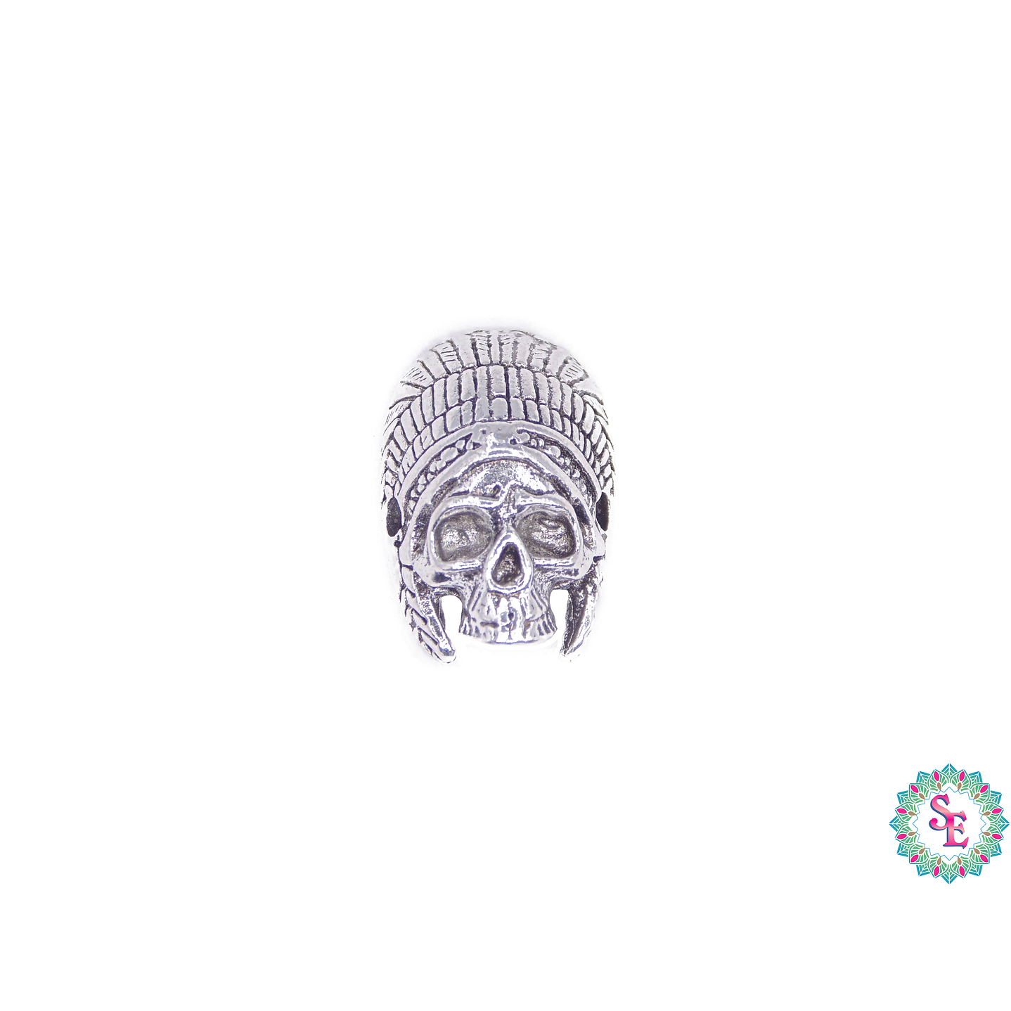 SAMAK PLATEADA CENTRO 134 CALAVERA INDIO 12MM  1