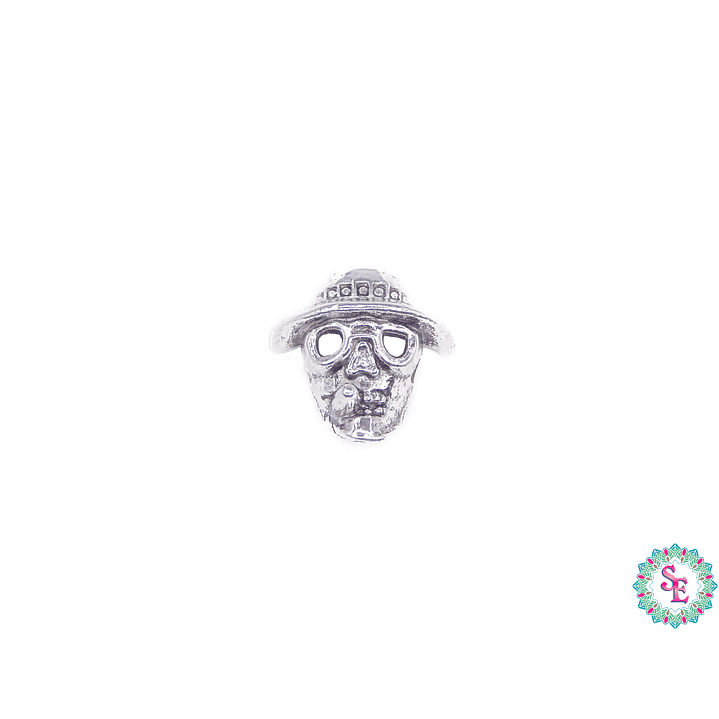 SAMAK PLATEADA CENTRO 53 CALAVERA SOMBRERO 14MM 1