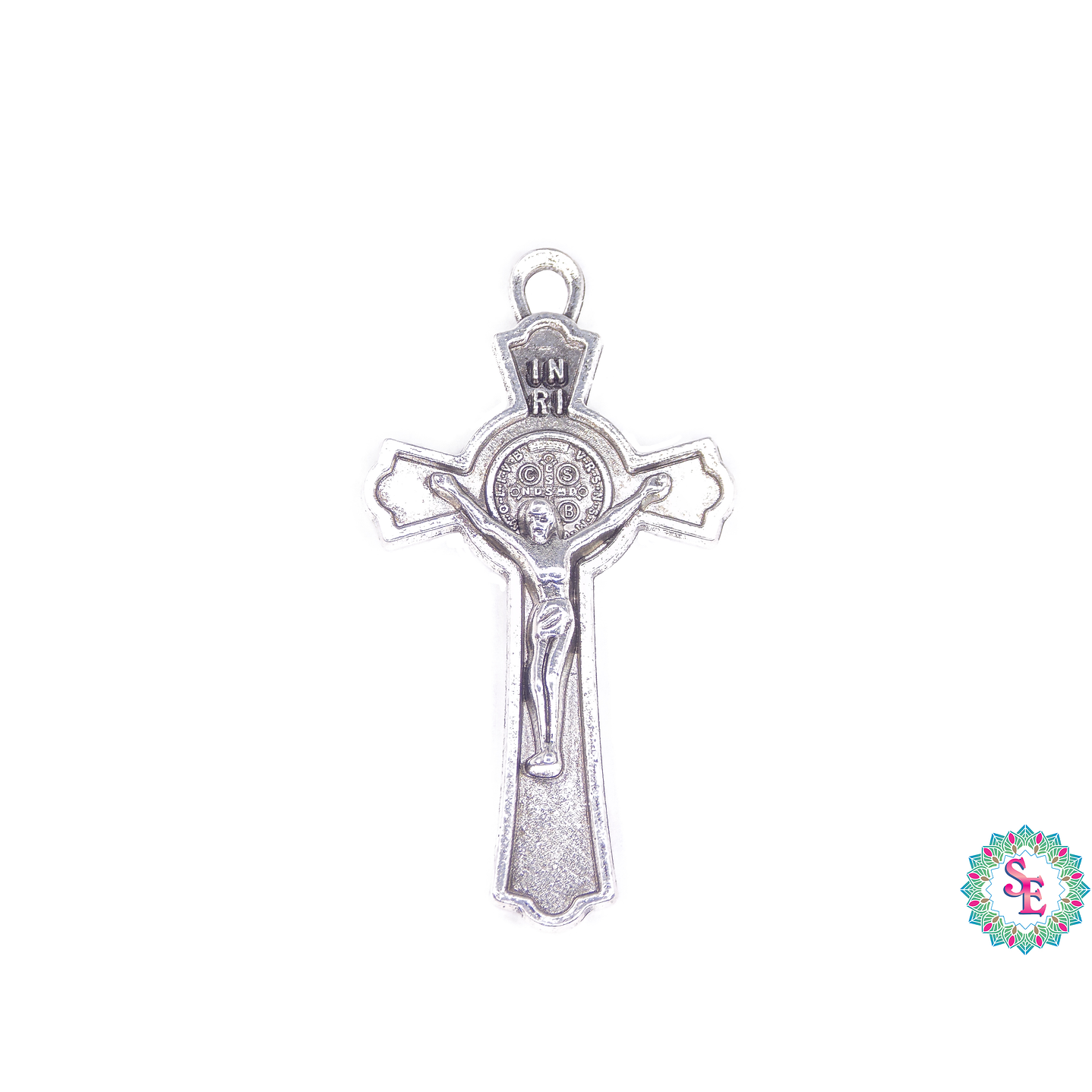 SAMAK PLATEADA DIJE 151  CRISTO  50*27MM  1