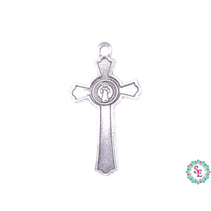 SAMAK PLATEADA DIJE 151  CRISTO  50*27MM 