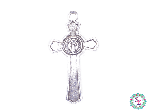 SAMAK PLATEADA DIJE 151  CRISTO  50*27MM 