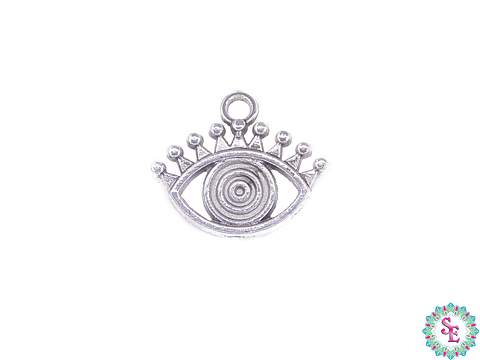 SAMAK PLATEADA DIJE 152 OJO PESTAÑAS 17MM 