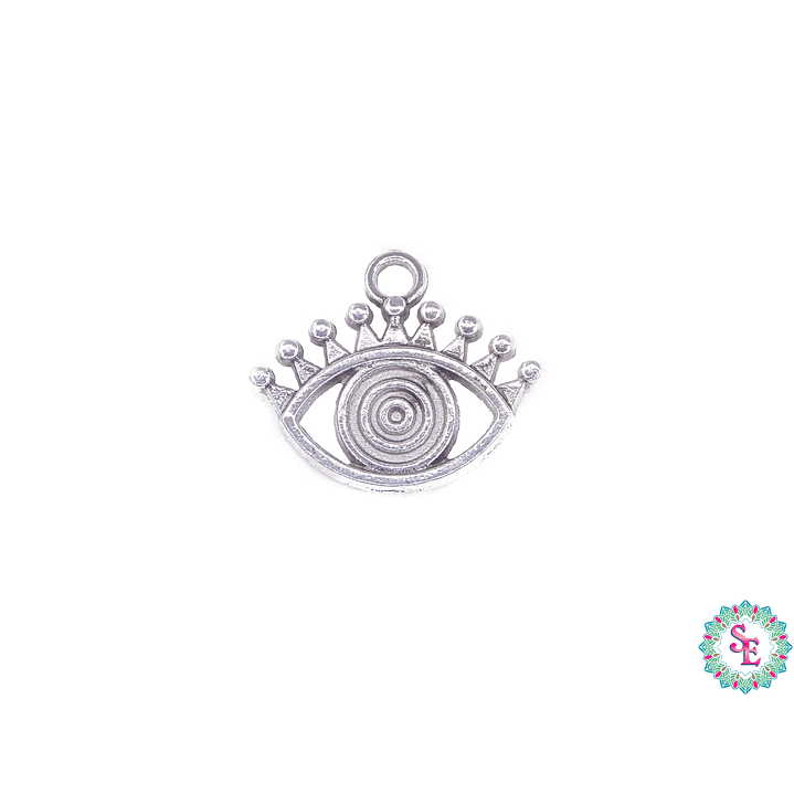 SAMAK PLATEADA DIJE 152 OJO PESTAÑAS 17MM  1