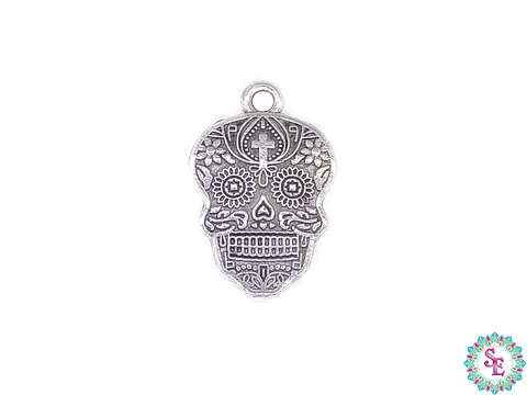 SAMAK PLATEADA DIJE 110 CALAVERA CATRINA 22MM 