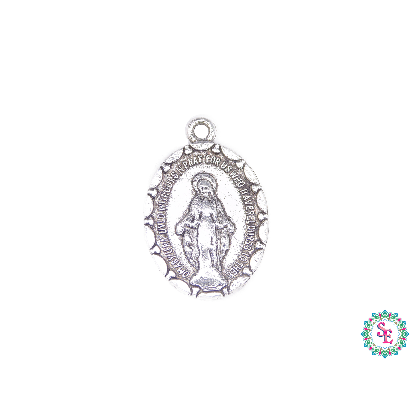 SAMAK PLATEADA DIJE 165 VIRGEN MILAGROSA 24MM   1