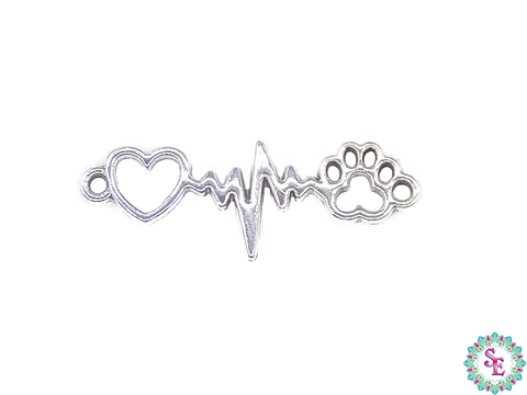 SAMAK PLATEADA CENTRO 198 HUELLA VIDA CORAZON 34MM