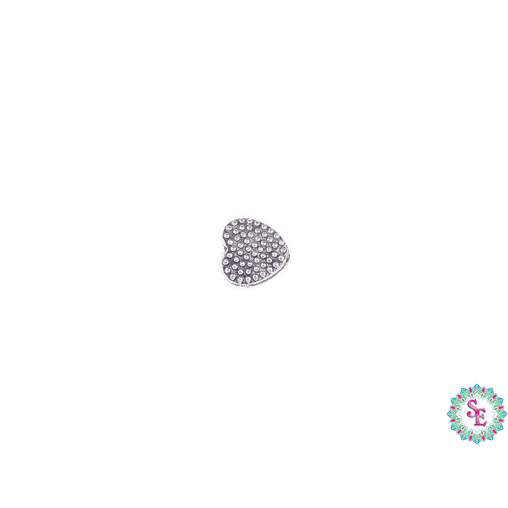 SAMAK PLATEADA CENTRO 157 CORAZON PUNTOS 6MM  1
