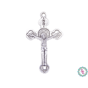 SAMAK PLATEADA DIJE 132 CRISTO 37*22MM