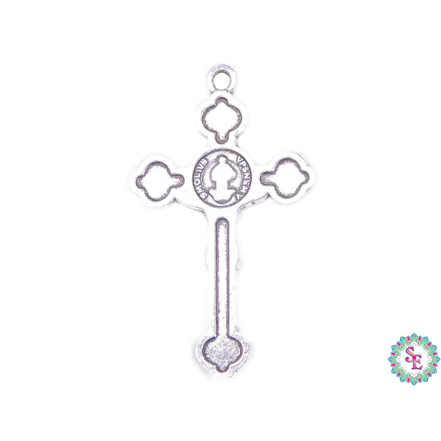 SAMAK PLATEADA DIJE 132 CRISTO 37*22MM 2