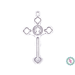 SAMAK PLATEADA DIJE 132 CRISTO 37*22MM