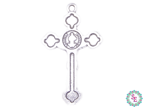 SAMAK PLATEADA DIJE 132 CRISTO 37*22MM