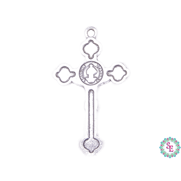 SAMAK PLATEADA DIJE 132 CRISTO 37*22MM 2