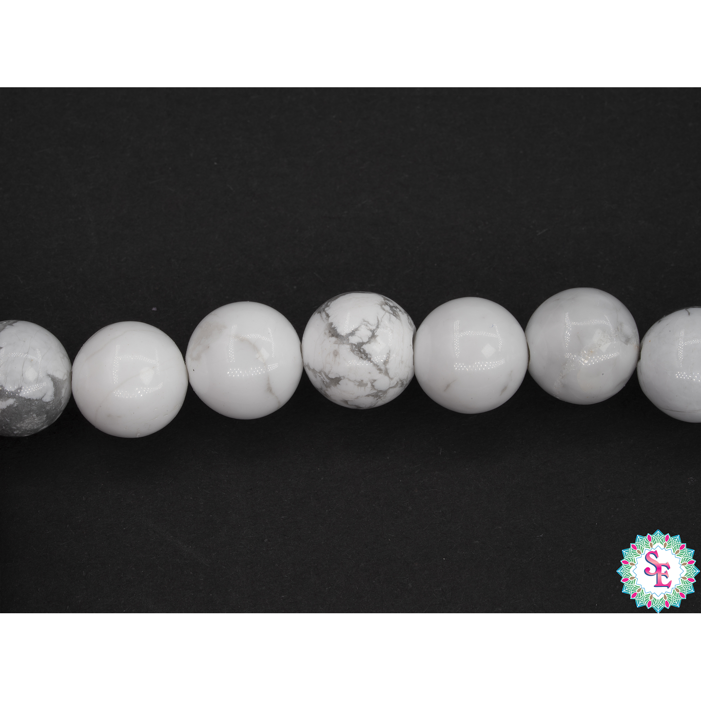  PIEDRA NATURAL LISA # 10MM HOWLITA 1