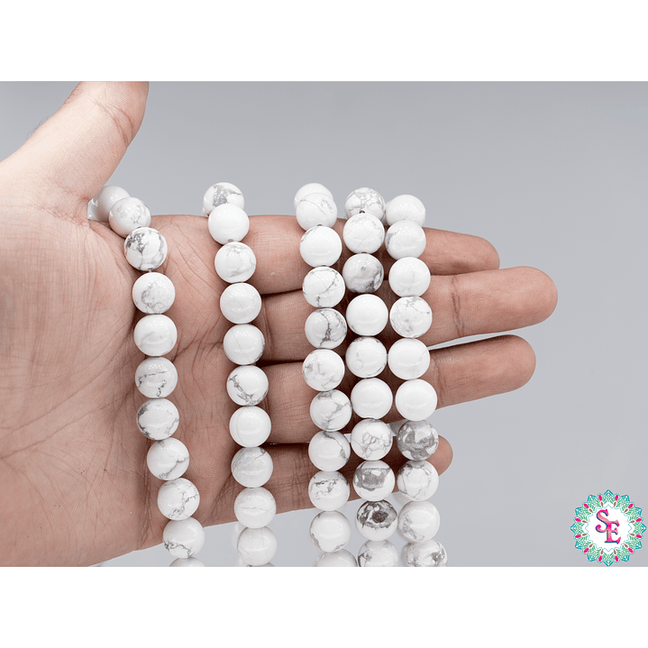  PIEDRA NATURAL LISA # 10MM HOWLITA 2