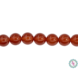 PIEDRA NTURAL REDONDA 10MM CORNALINA