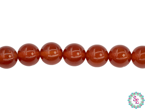 PIEDRA NTURAL REDONDA 10MM CORNALINA